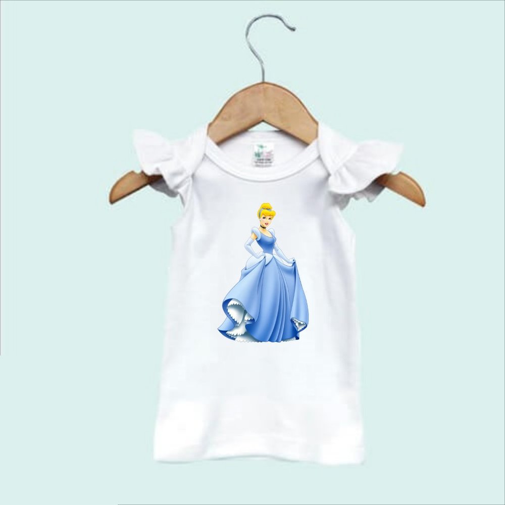 CINDERELLA Characters Infant or Toddler Angel Sleeve Tank Top Tee